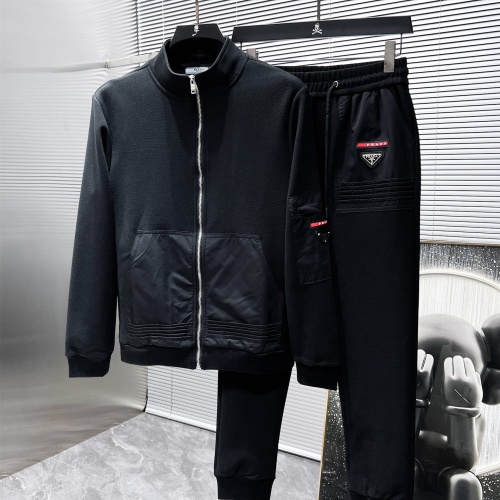 Wholesale Prada Tracksuits Long Sleeved For Men #1266042 $105.00 USD, Wholesale Quality Replica Prada Tracksuits