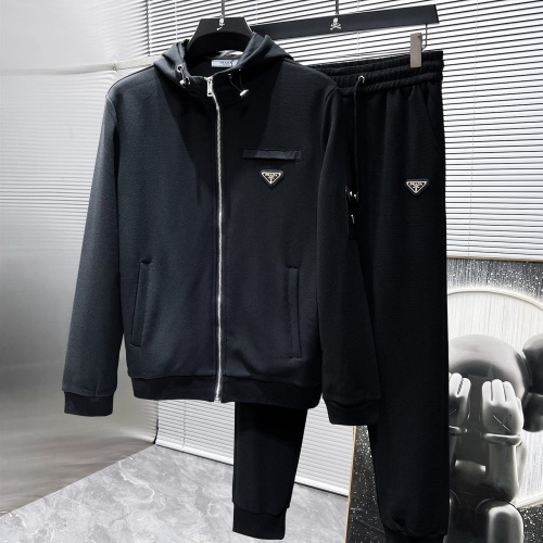 Wholesale Prada Tracksuits Long Sleeved For Men #1266046 $105.00 USD, Wholesale Quality Replica Prada Tracksuits