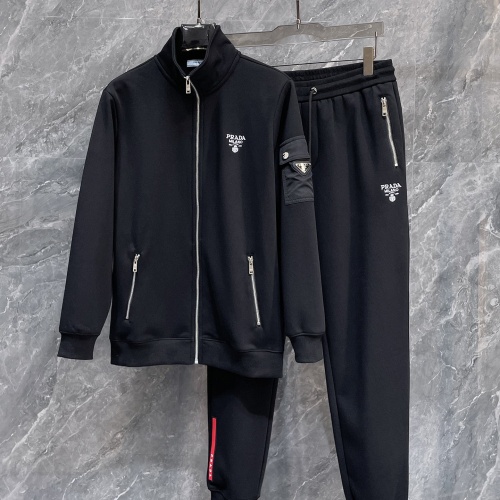 Wholesale Prada Tracksuits Long Sleeved For Men #1266049 $158.00 USD, Wholesale Quality Replica Prada Tracksuits