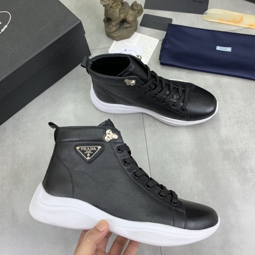 Replica Prada High Top Shoes For Men #1266051 $105.00 USD for Wholesale