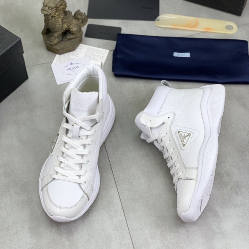 Wholesale Prada High Top Shoes For Men #1266053 $105.00 USD, Wholesale Quality Replica Prada High Top Shoes