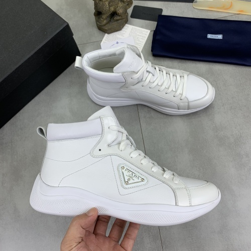 Replica Prada High Top Shoes For Men #1266053 $105.00 USD for Wholesale