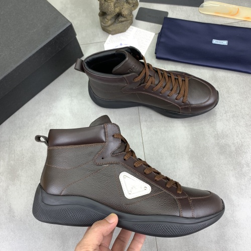 Replica Prada High Top Shoes For Men #1266057 $105.00 USD for Wholesale