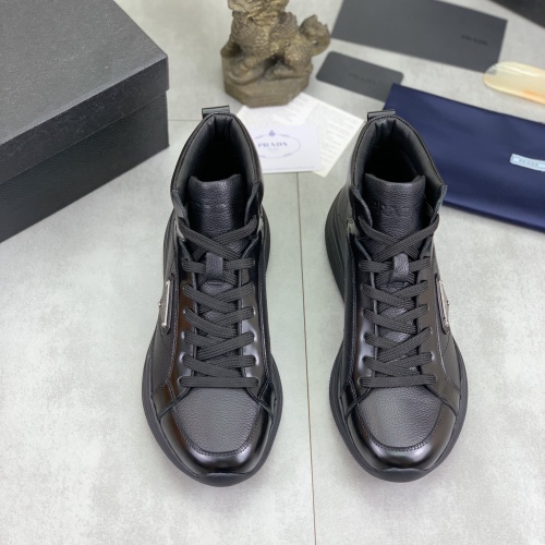 Replica Prada High Top Shoes For Men #1266058 $105.00 USD for Wholesale