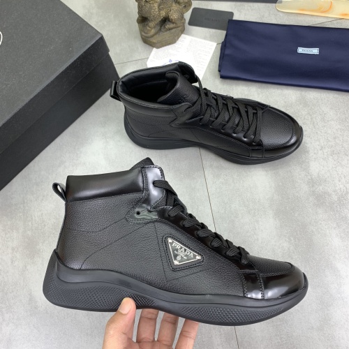 Replica Prada High Top Shoes For Men #1266058 $105.00 USD for Wholesale