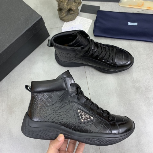 Replica Prada High Top Shoes For Men #1266060 $105.00 USD for Wholesale