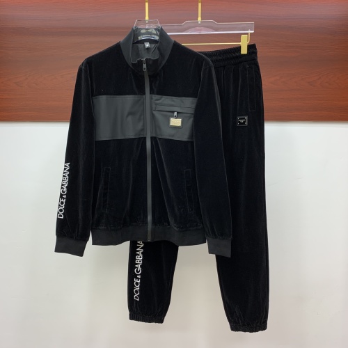 Wholesale Dolce &amp; Gabbana D&amp;G Tracksuits Long Sleeved For Men #1266061 $105.00 USD, Wholesale Quality Replica Dolce &amp; Gabbana D&amp;G Tracksuits