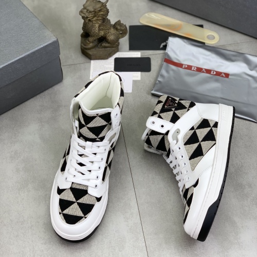 Wholesale Prada High Top Shoes For Men #1266062 $108.00 USD, Wholesale Quality Replica Prada High Top Shoes