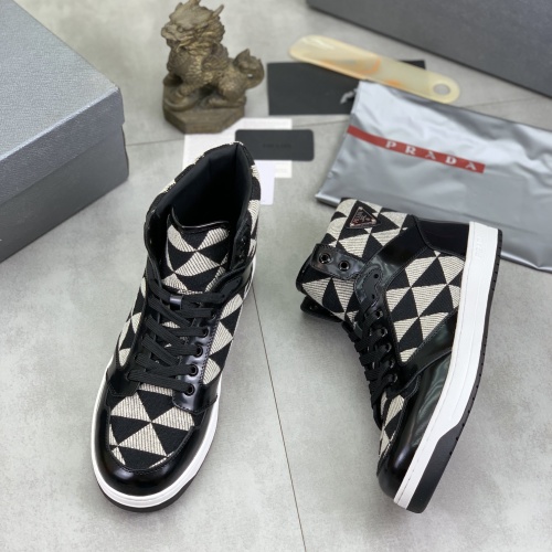 Wholesale Prada High Top Shoes For Men #1266063 $108.00 USD, Wholesale Quality Replica Prada High Top Shoes