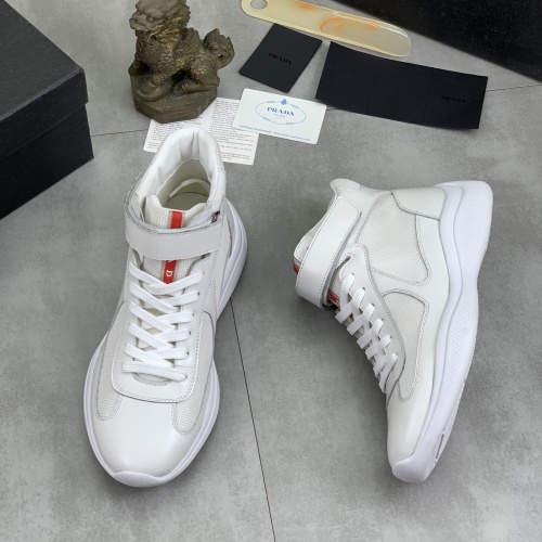 Wholesale Prada High Top Shoes For Men #1266065 $105.00 USD, Wholesale Quality Replica Prada High Top Shoes