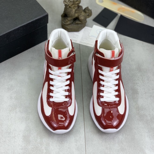 Replica Prada High Top Shoes For Men #1266066 $105.00 USD for Wholesale