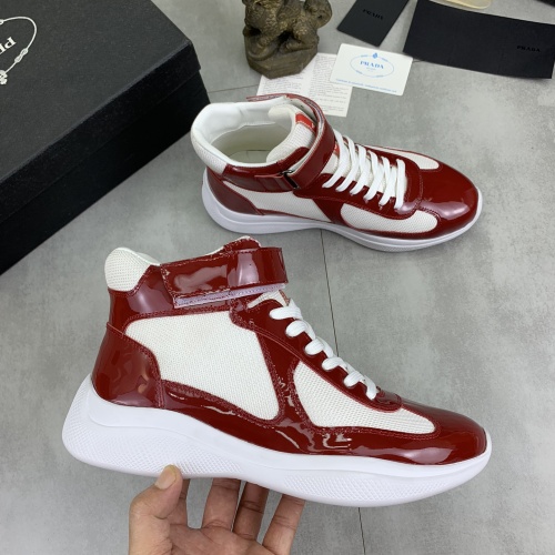 Replica Prada High Top Shoes For Men #1266066 $105.00 USD for Wholesale