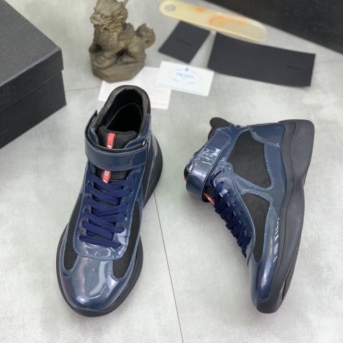 Wholesale Prada High Top Shoes For Men #1266067 $105.00 USD, Wholesale Quality Replica Prada High Top Shoes