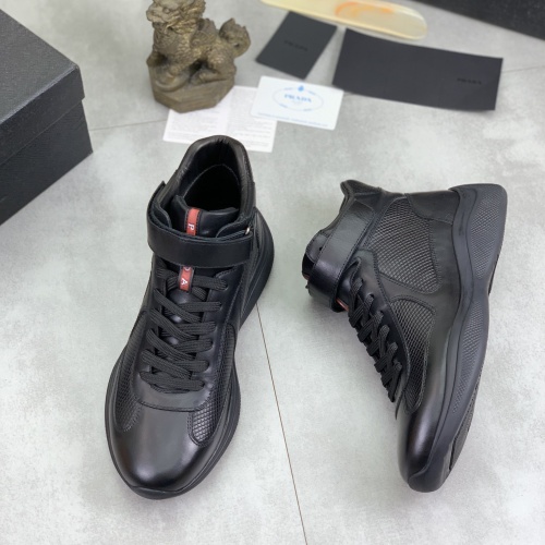 Wholesale Prada High Top Shoes For Men #1266069 $105.00 USD, Wholesale Quality Replica Prada High Top Shoes