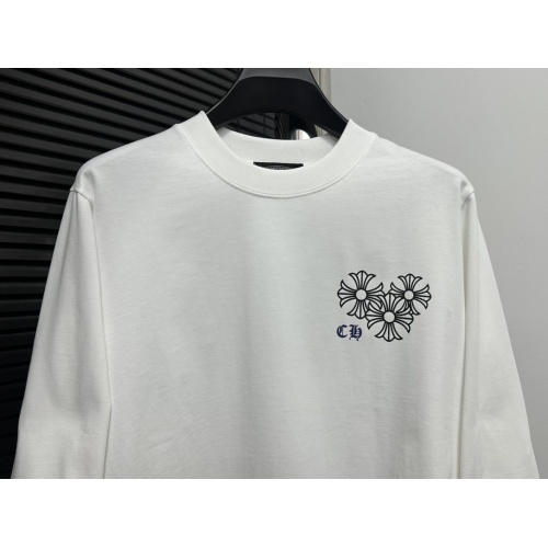 Replica Chrome Hearts T-Shirts Long Sleeved For Unisex #1266104 $52.00 USD for Wholesale