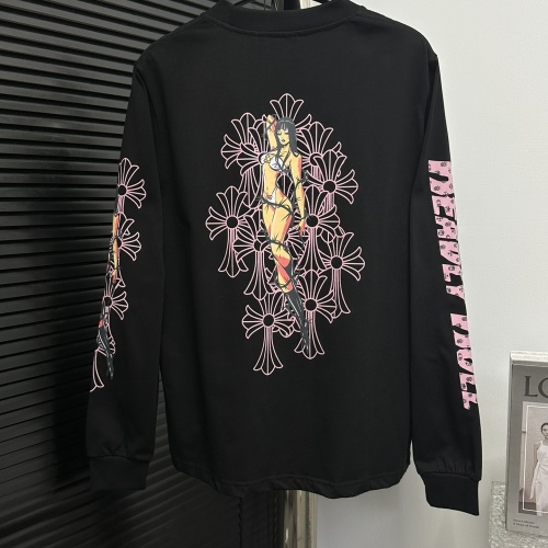 Replica Chrome Hearts T-Shirts Long Sleeved For Unisex #1266122 $52.00 USD for Wholesale