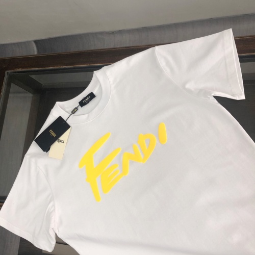 Replica Fendi T-Shirts Short Sleeved For Unisex #1266136 $45.00 USD for Wholesale