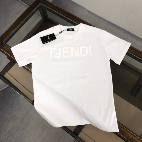 Wholesale Fendi T-Shirts Short Sleeved For Unisex #1266139 $45.00 USD, Wholesale Quality Replica Fendi T-Shirts