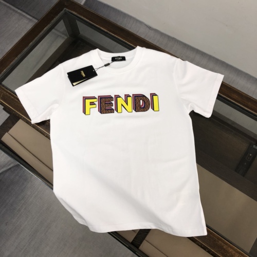 Wholesale Fendi T-Shirts Short Sleeved For Unisex #1266144 $42.00 USD, Wholesale Quality Replica Fendi T-Shirts