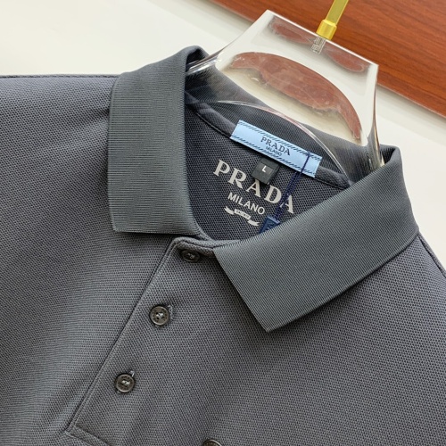 Replica Prada T-Shirts Long Sleeved For Men #1266217 $82.00 USD for Wholesale