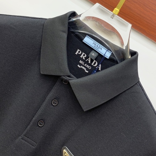 Replica Prada T-Shirts Long Sleeved For Men #1266218 $82.00 USD for Wholesale