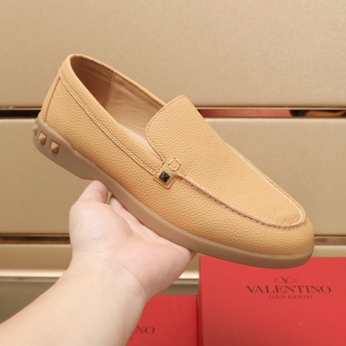 Replica Valentino Leather Shoes For Men #1266256 $96.00 USD for Wholesale