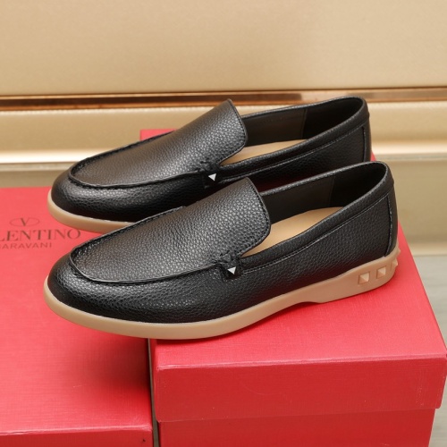 Replica Valentino Leather Shoes For Men #1266259 $96.00 USD for Wholesale