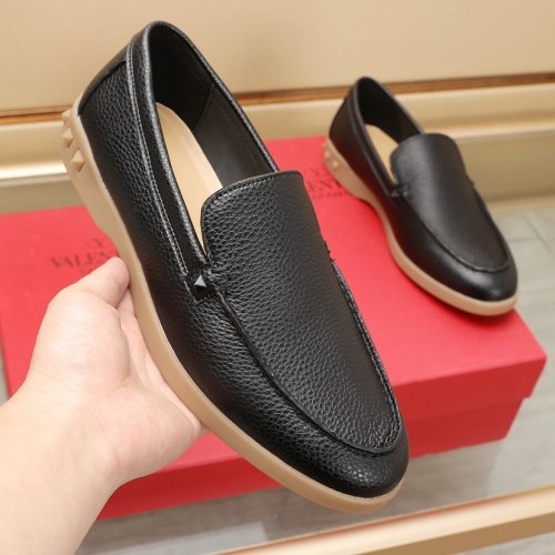 Replica Valentino Leather Shoes For Men #1266259 $96.00 USD for Wholesale