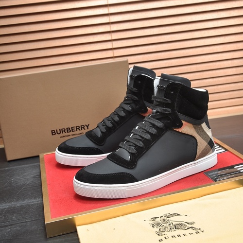 Wholesale Burberry High Tops Shoes For Men #1266347 $98.00 USD, Wholesale Quality Replica Burberry High Tops Shoes