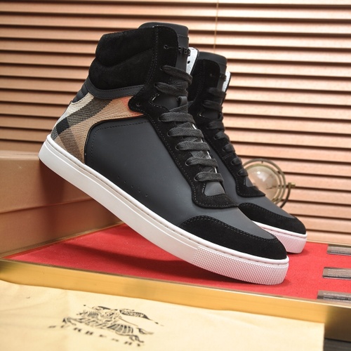 Replica Burberry High Tops Shoes For Men #1266347 $98.00 USD for Wholesale