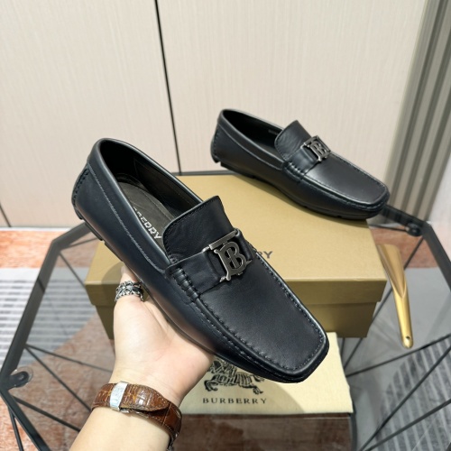 Replica Burberry Leather Shoes For Men #1266398 $98.00 USD for Wholesale