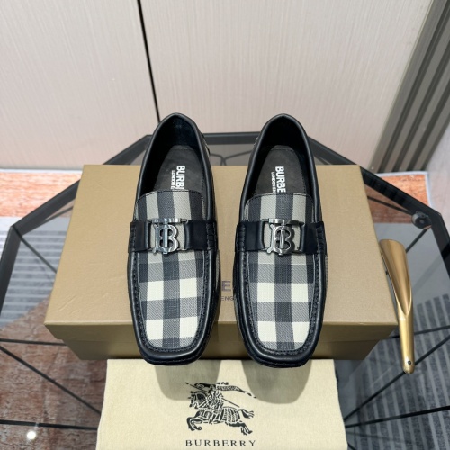 Replica Burberry Leather Shoes For Men #1266400 $98.00 USD for Wholesale