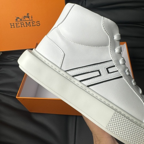 Replica Hermes High Tops Shoes For Men #1266406 $82.00 USD for Wholesale