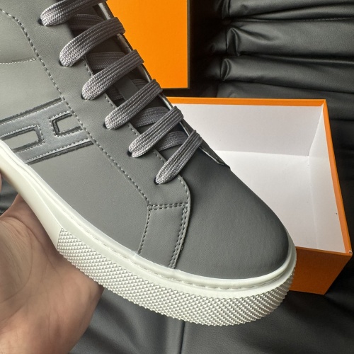 Replica Hermes High Tops Shoes For Men #1266407 $82.00 USD for Wholesale