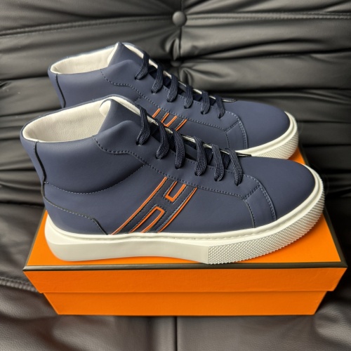 Wholesale Hermes High Tops Shoes For Men #1266408 $82.00 USD, Wholesale Quality Replica Hermes High Tops Shoes