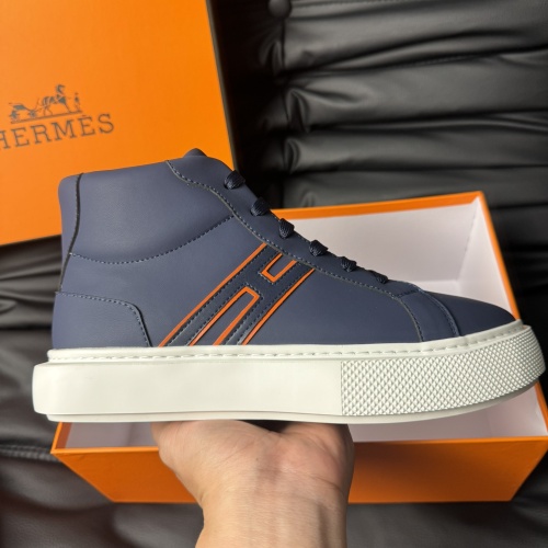 Replica Hermes High Tops Shoes For Men #1266408 $82.00 USD for Wholesale