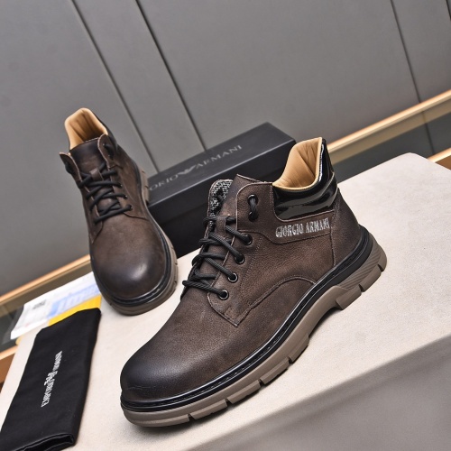 Replica Armani Boots For Men #1266412 $88.00 USD for Wholesale