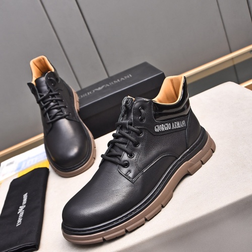 Replica Armani Boots For Men #1266413 $88.00 USD for Wholesale