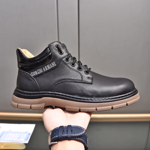 Replica Armani Boots For Men #1266413 $88.00 USD for Wholesale