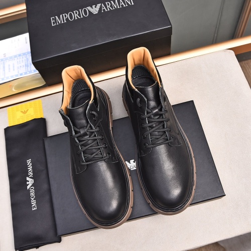 Replica Armani Boots For Men #1266413 $88.00 USD for Wholesale