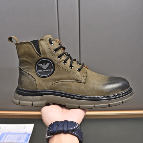 Replica Armani Boots For Men #1266414 $92.00 USD for Wholesale