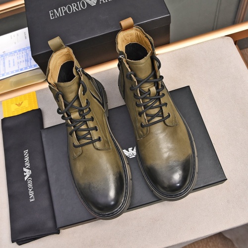 Replica Armani Boots For Men #1266414 $92.00 USD for Wholesale