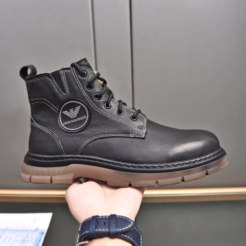 Replica Armani Boots For Men #1266415 $92.00 USD for Wholesale