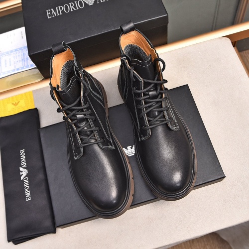 Replica Armani Boots For Men #1266415 $92.00 USD for Wholesale