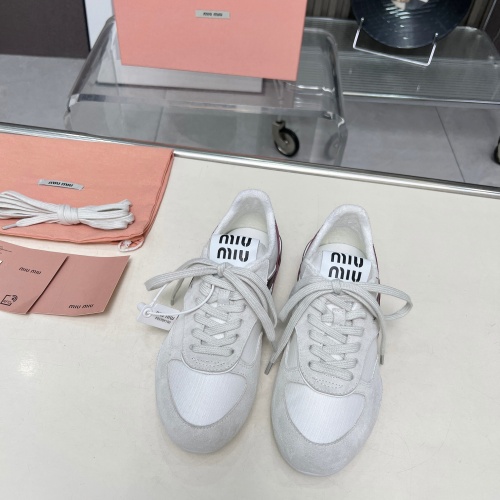 Replica MIU MIU Casual Shoes For Women #1266445 $98.00 USD for Wholesale