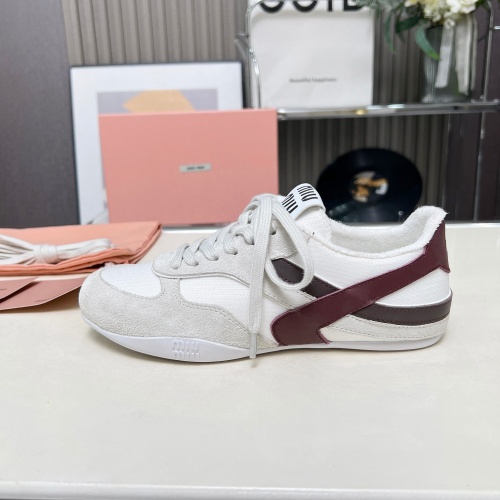 Replica MIU MIU Casual Shoes For Women #1266445 $98.00 USD for Wholesale