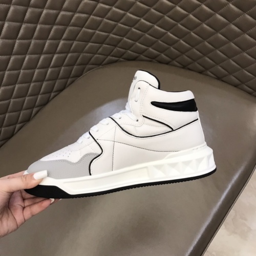 Replica Valentino High Tops Shoes For Men #1266490 $96.00 USD for Wholesale