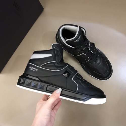 Replica Valentino High Tops Shoes For Men #1266494 $96.00 USD for Wholesale