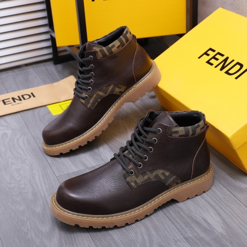 Wholesale Fendi Fashion Boots For Men #1266587 $85.00 USD, Wholesale Quality Replica Fendi Fashion Boots