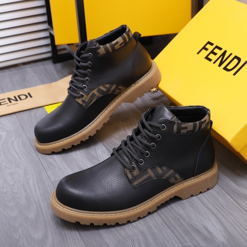 Wholesale Fendi Fashion Boots For Men #1266588 $85.00 USD, Wholesale Quality Replica Fendi Fashion Boots